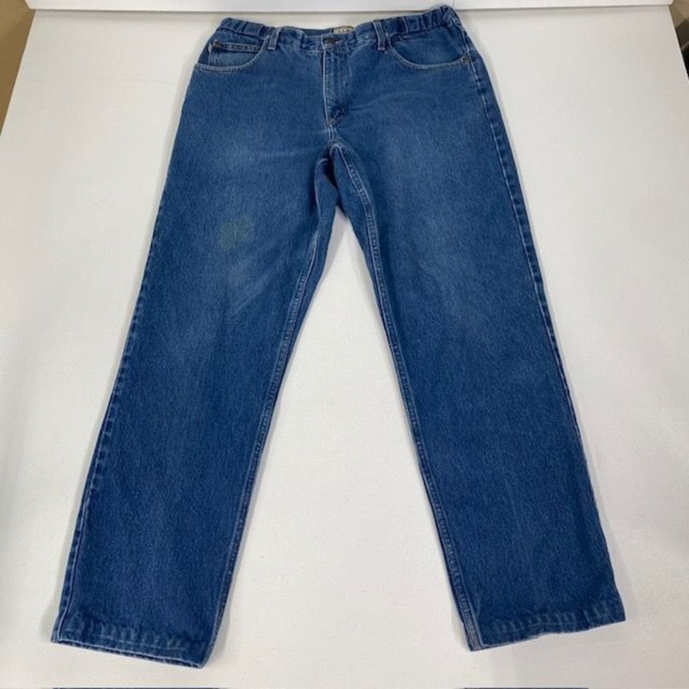 L.L.Bean Classic Straight Leg Jeans Medium Wash Traditional‎ Fit 36x34 (36x31)